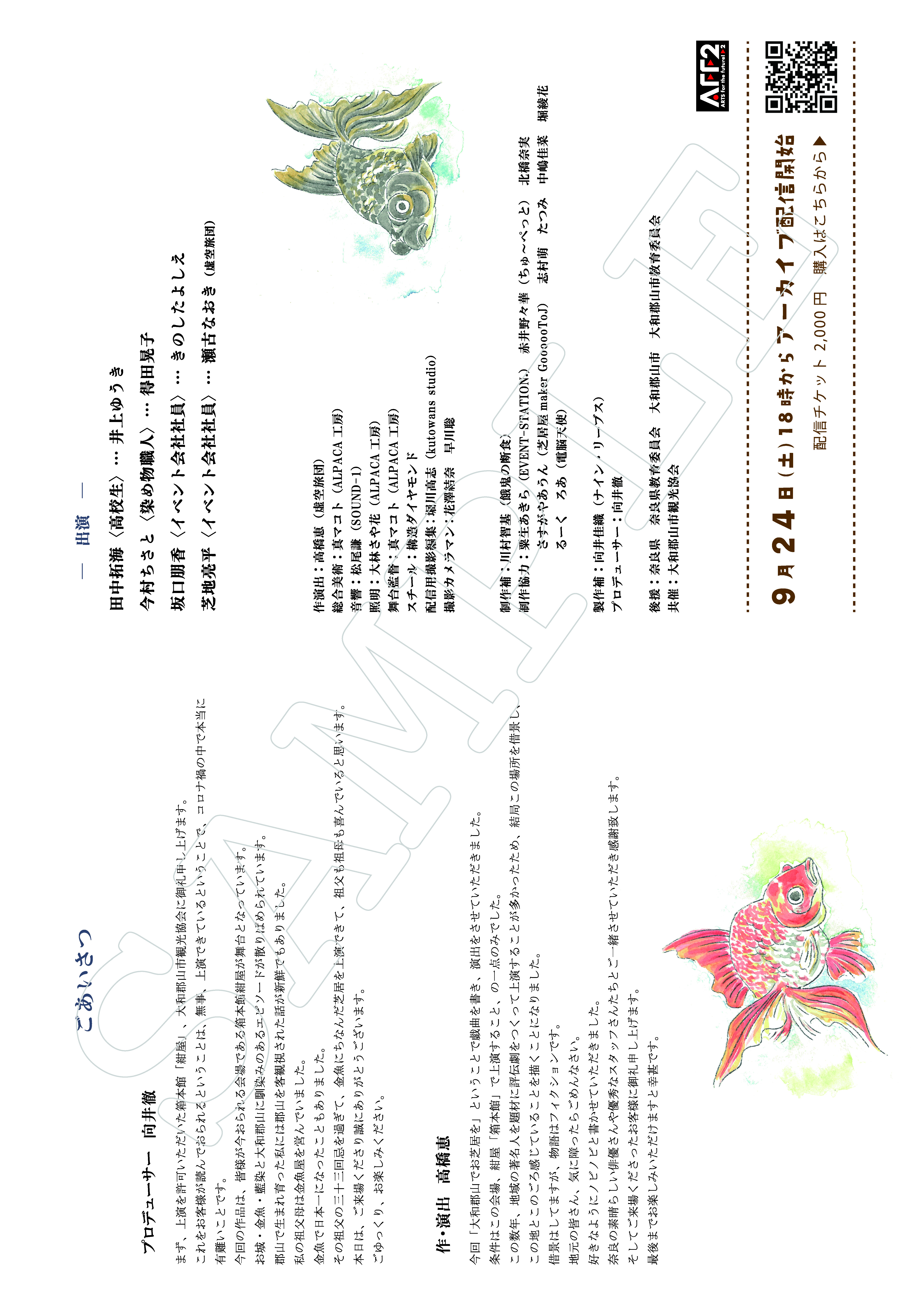 こきはなだの海をおよぐ日_パンフレット