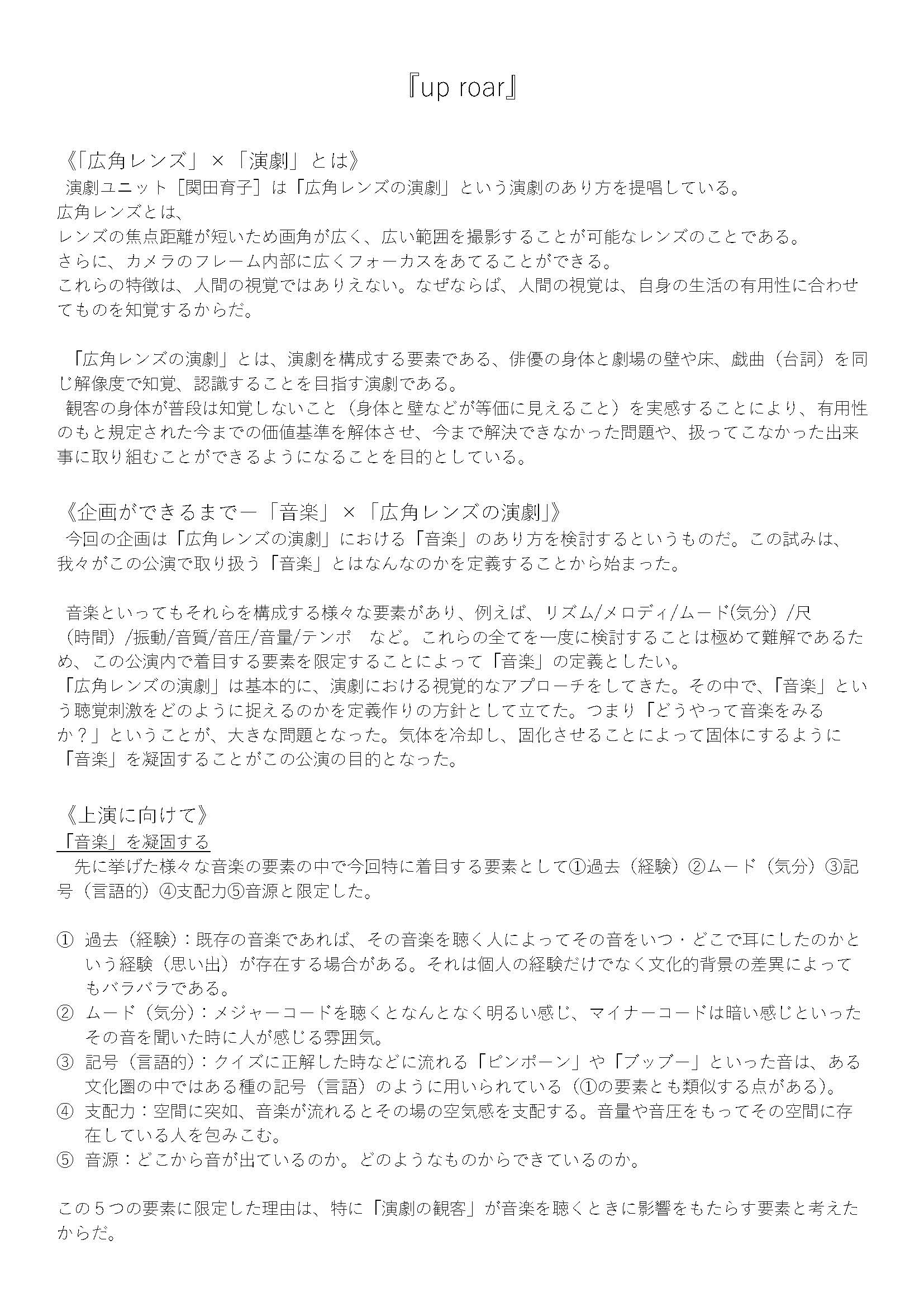 up roar_パンフレット