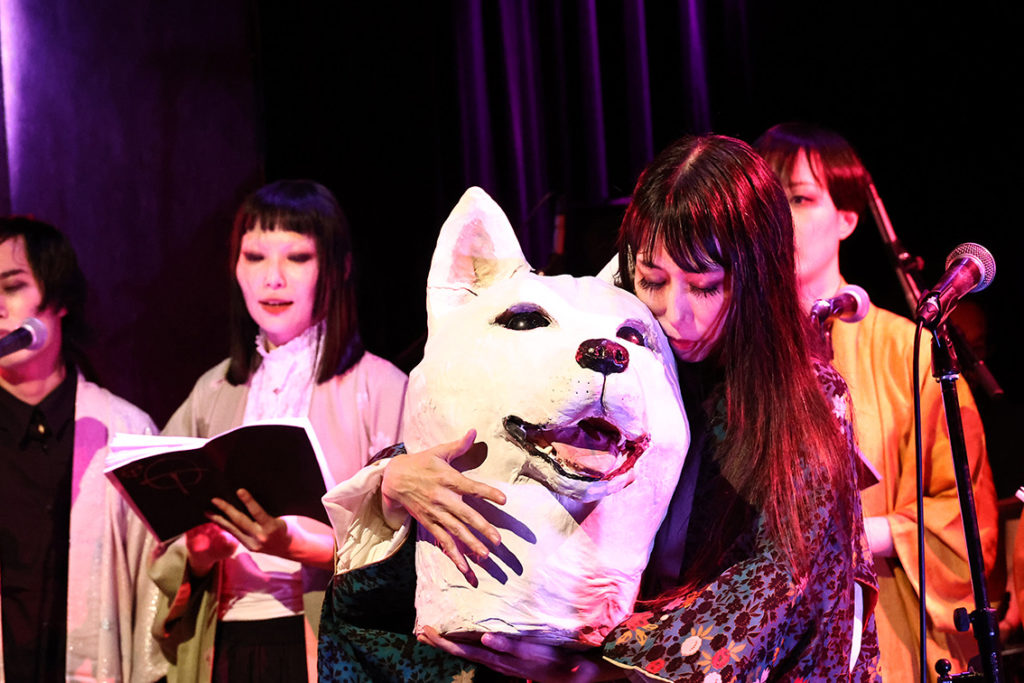 寺山修司ラジオドラマ『犬神の女』ライブ_舞台写真