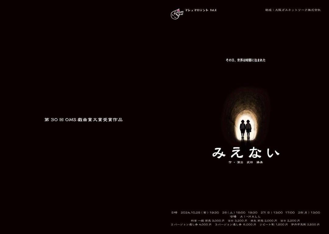 みえない_フライヤー/キービジュアル