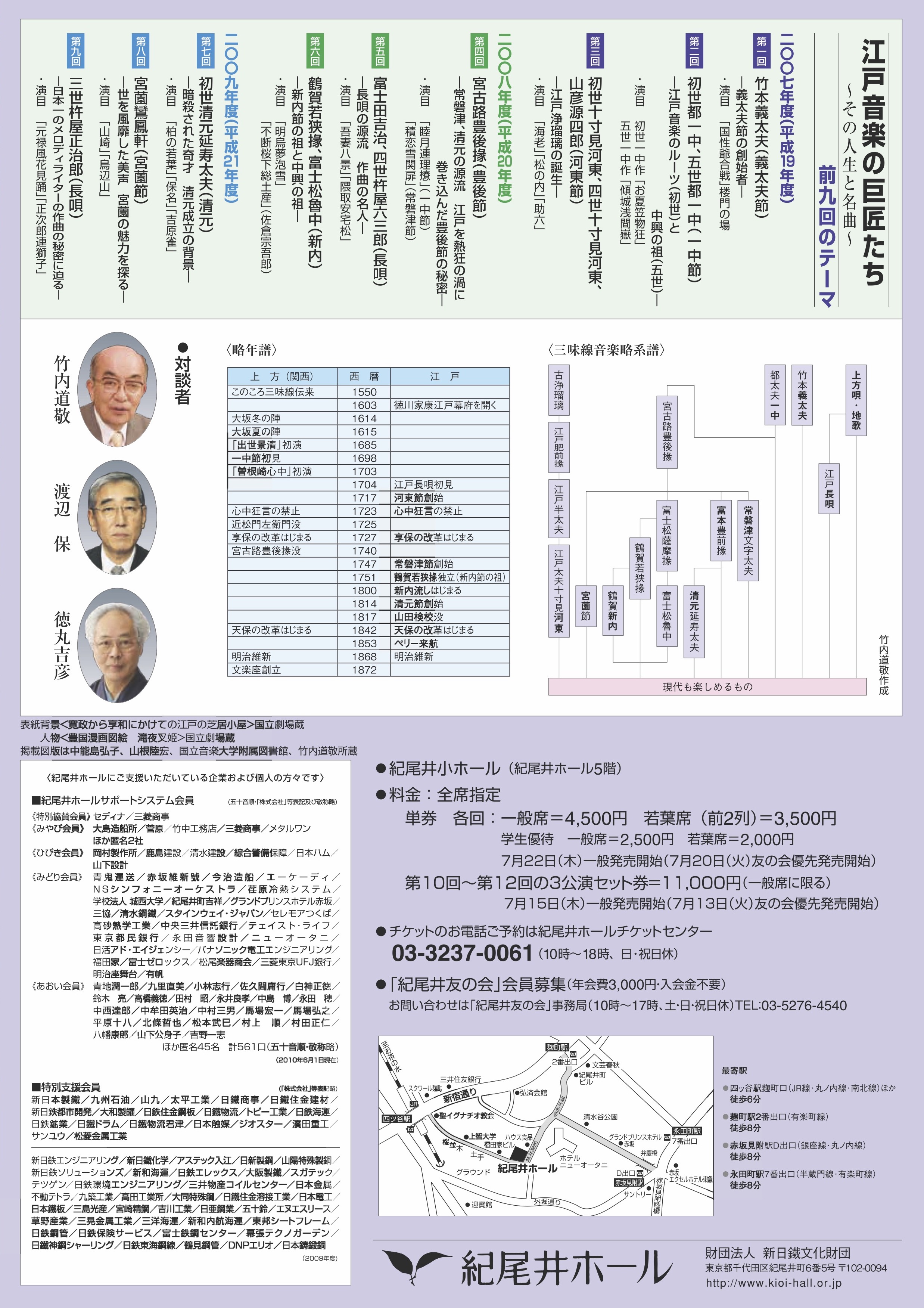 第１２回 十世杵屋六左衛門＜長唄＞