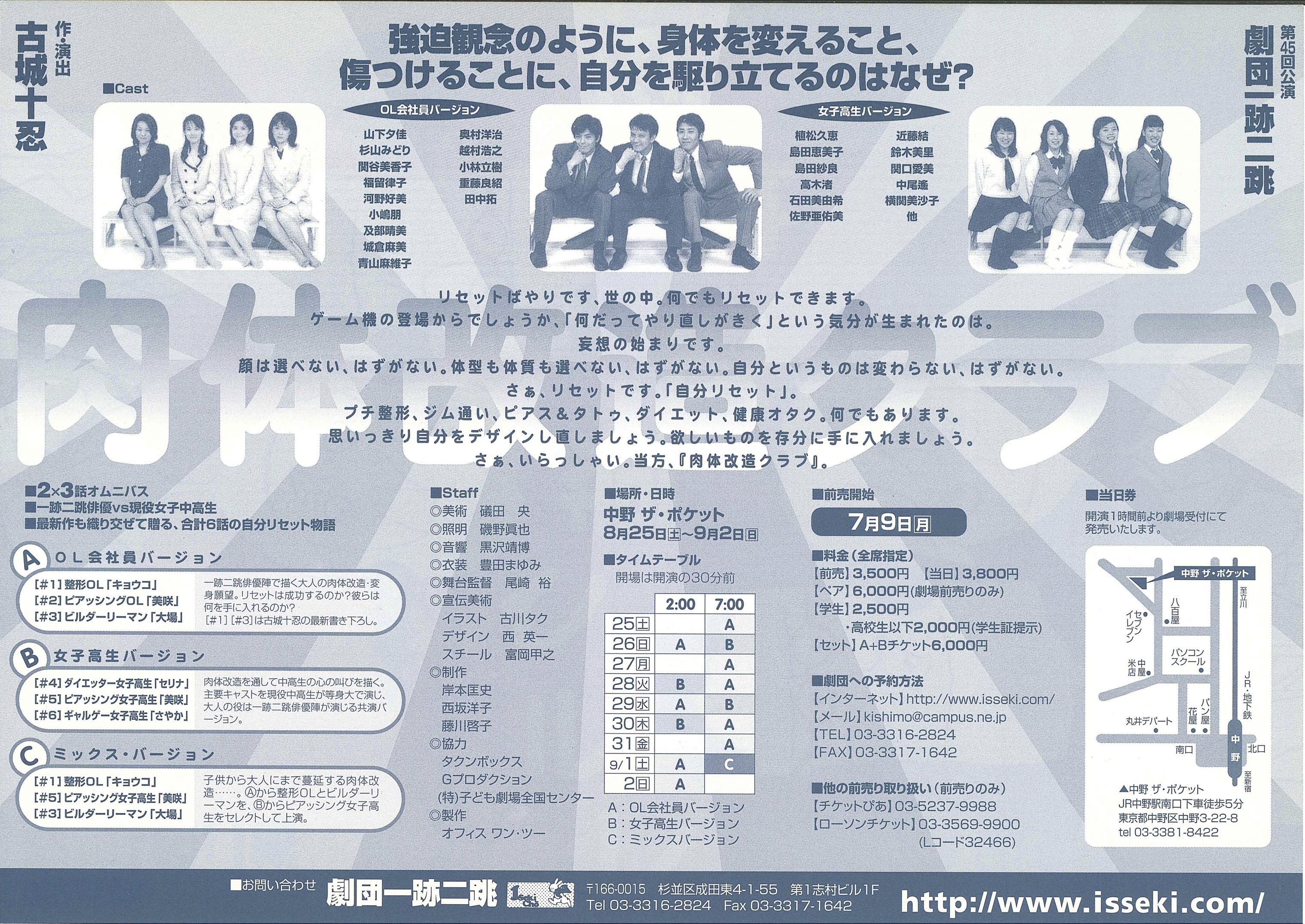 肉体改造クラブ_フライヤー/キービジュアル