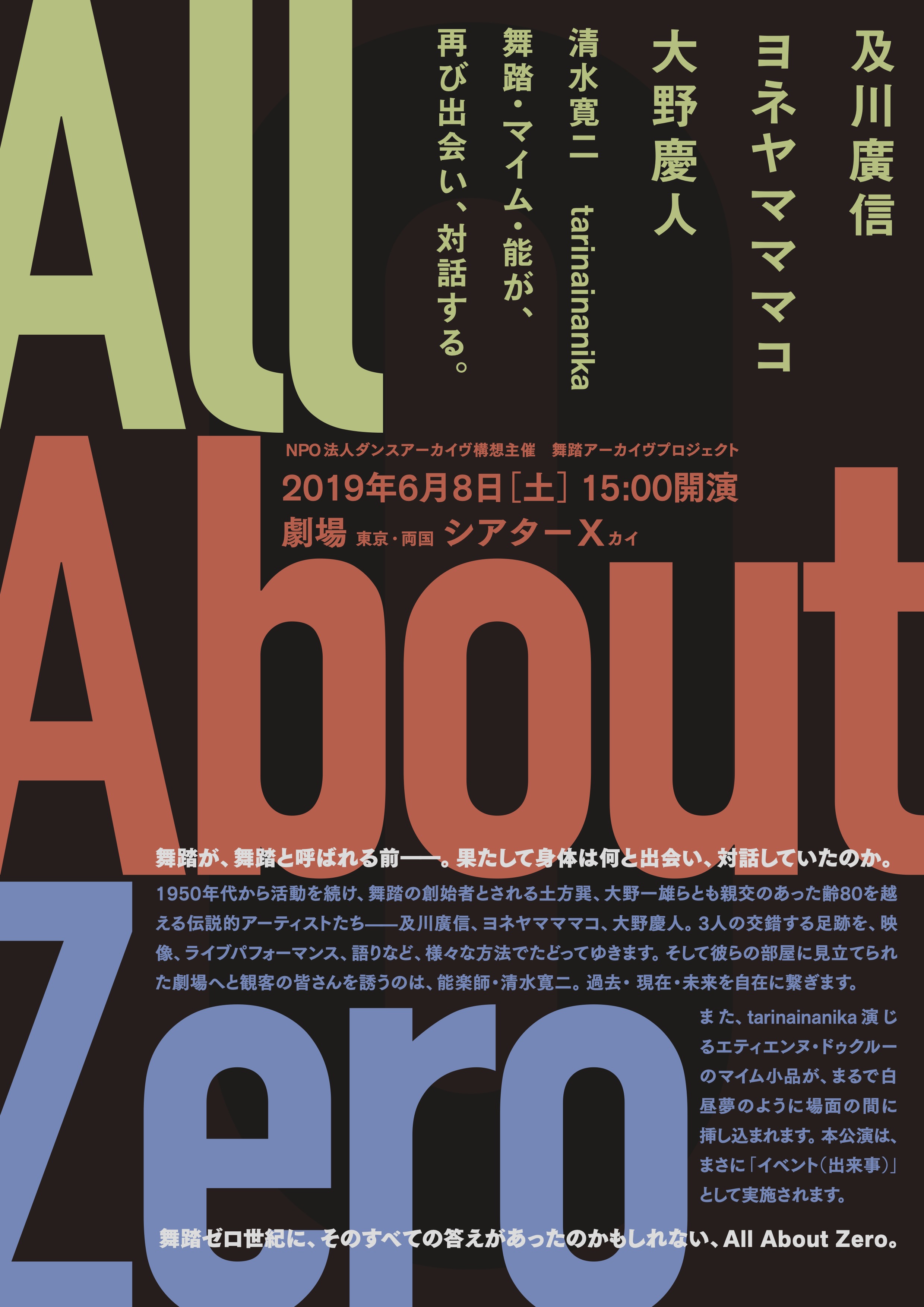 All About Zero_フライヤー/キービジュアル