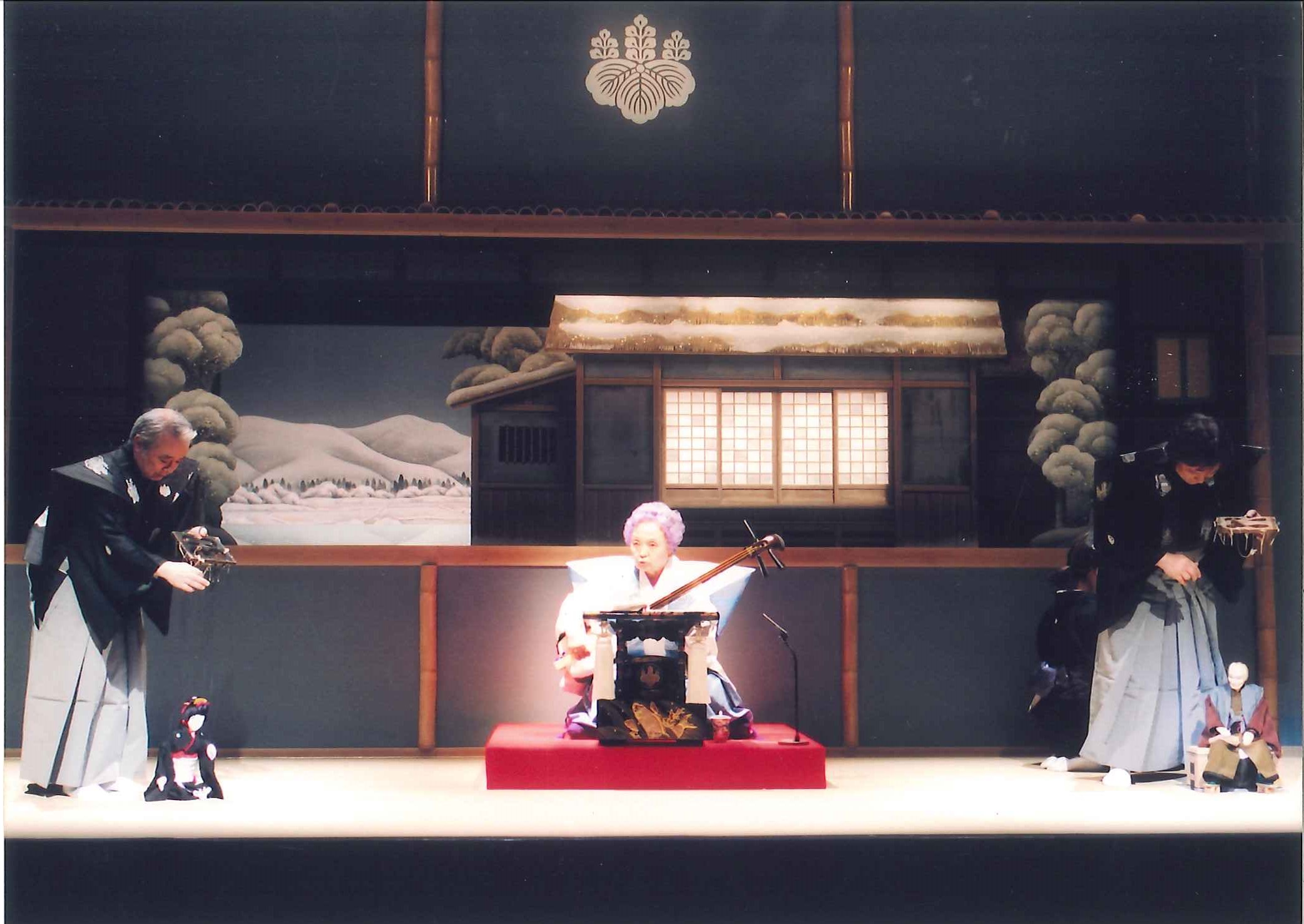 江戸糸あやつり人形結城座古典劇場　竹本素京米寿記念公演「傾城戀飛脚　新ノ口村の段～梅川忠兵衛～」_舞台写真