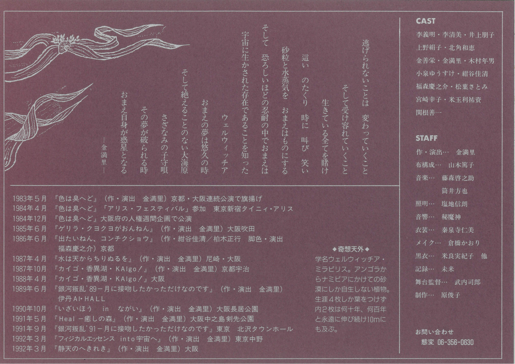夢みる奇想天外 (ウェルウィッチア)_フライヤー/キービジュアル