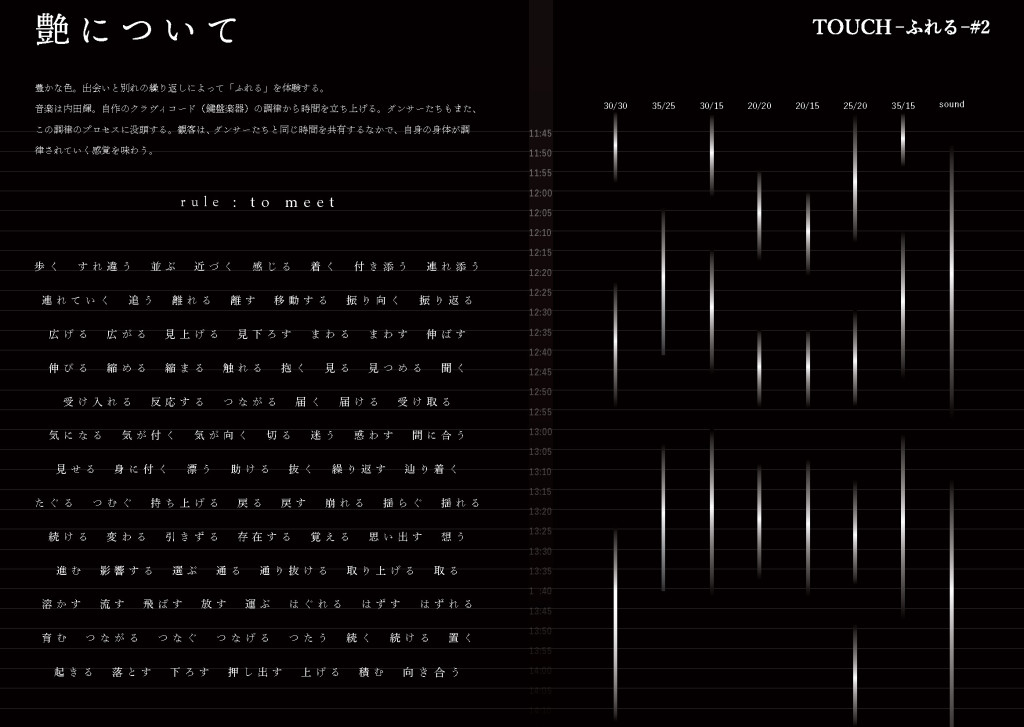 「TOUCH - ふれる - #2」_パンフレット