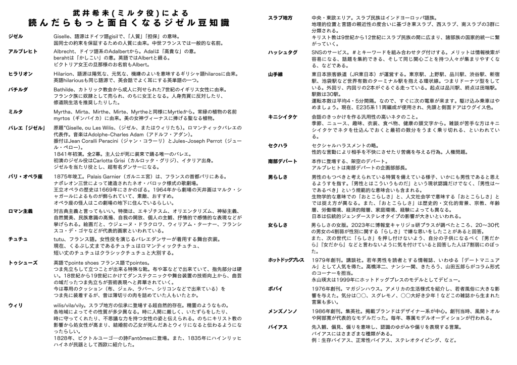 ジゼル、またはわたしたちについて-Giselle or about us-2024 TOKYO Remix_その他