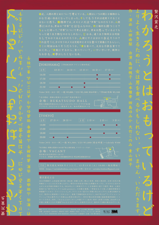 わかろうとはおもっているけど_フライヤー/キービジュアル