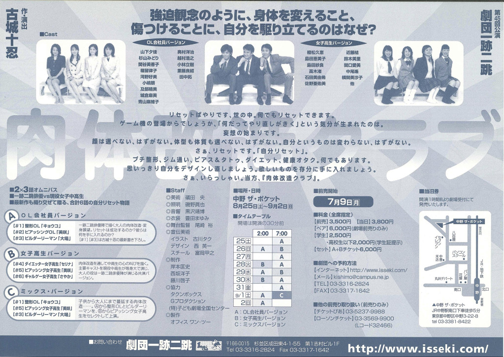 肉体改造クラブ_フライヤー/キービジュアル