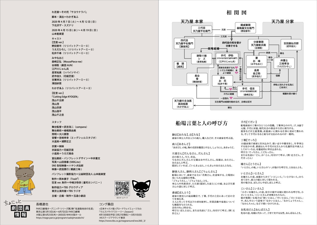 「サヨウナラバ」芝居ver._パンフレット