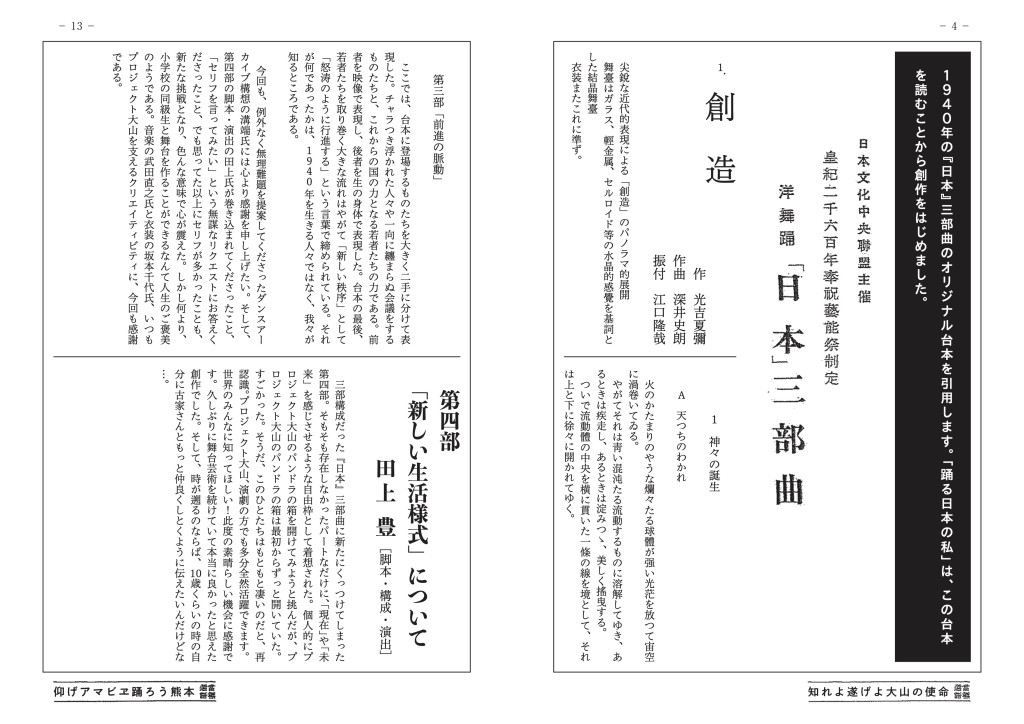踊る日本の私_パンフレット