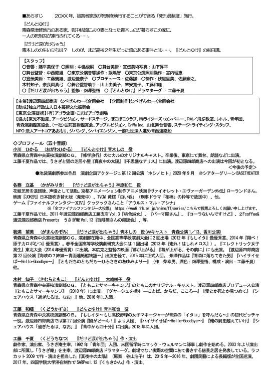 だけど涙が出ちゃう_パンフレット