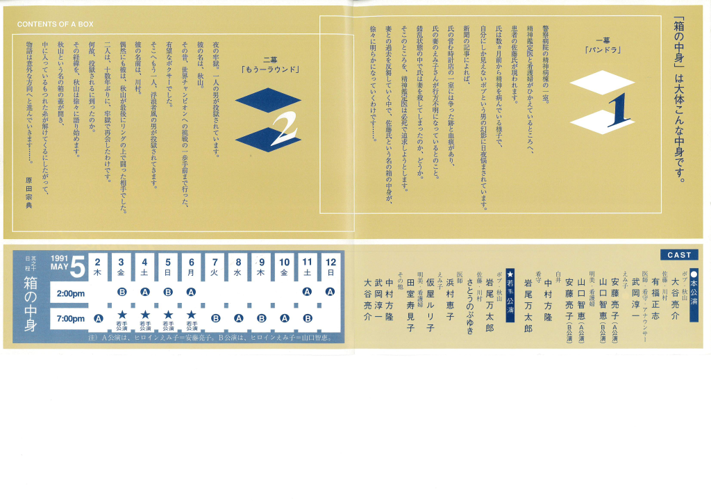 箱の中身_フライヤー/キービジュアル