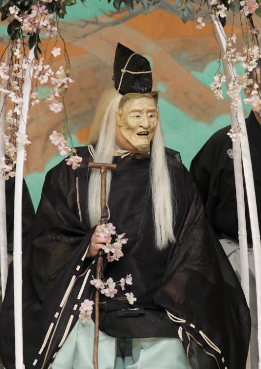 能「西行桜 杖之舞」_舞台写真
