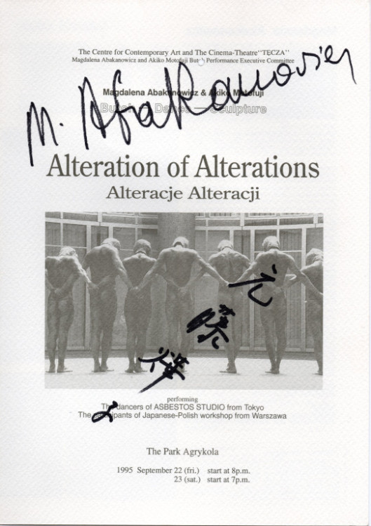 Alteration of Alterations_パンフレット
