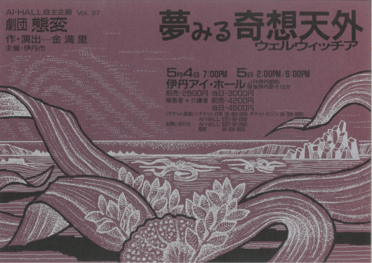 夢みる奇想天外 (ウェルウィッチア)_フライヤー/キービジュアル