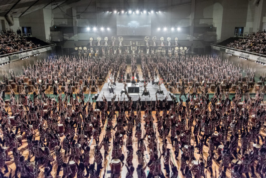 第3回西尾千人太鼓_舞台写真